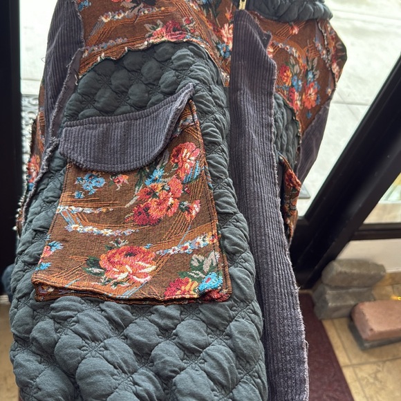 NWT POL patchwork jacket hoodie corduroy- streetwear M M1:L/XL  M2:XL/XXL *READ - Picture 14 of 17